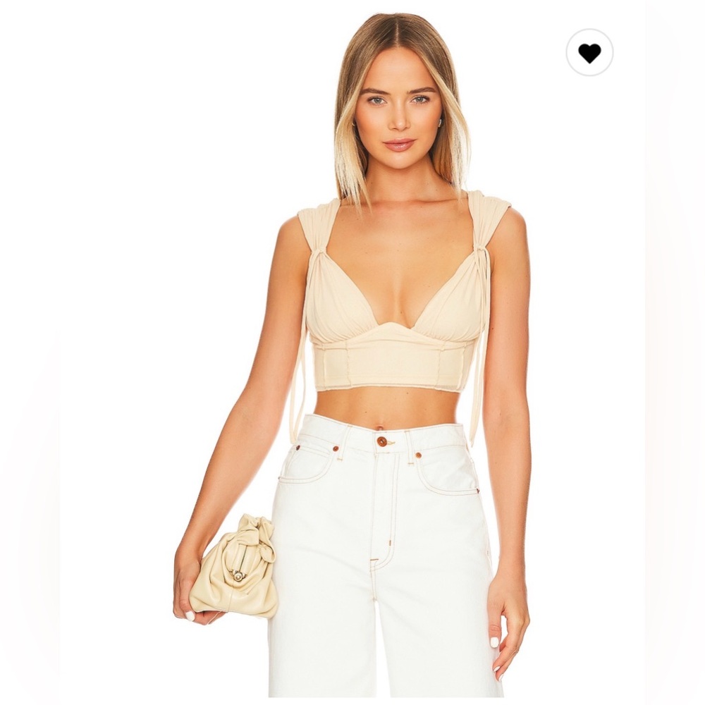 Camila Coelho Nova Top in Pastel Peach
